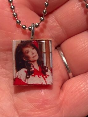 Loretta Lynn Scrabble Tile Necklace